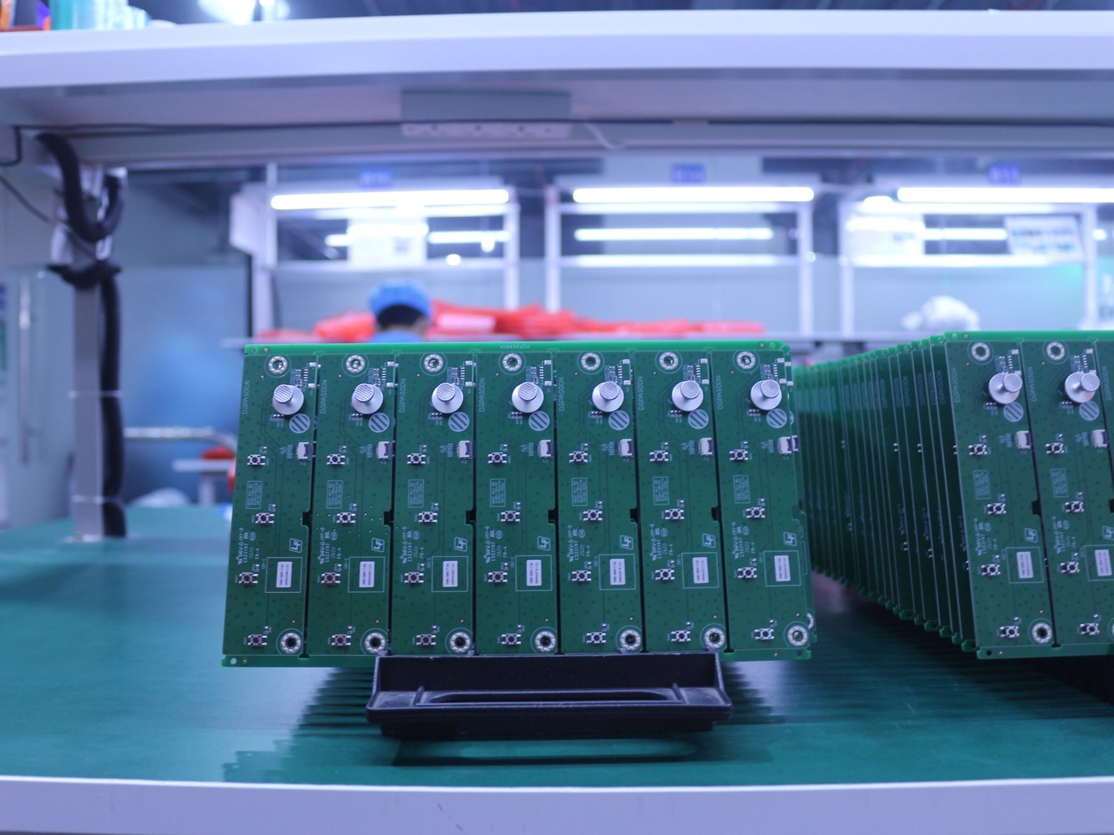 Electronic assembly production scene